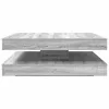 Szürke sonoma dohányzóasztal 360 fokban forgatható 90x90x34,5cm