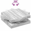 Szürke sonoma dohányzóasztal 360 fokban forgatható 90x90x34,5cm