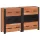 Széf fiókkal 3 pcs Barna 110 x 30 x 75 cm Tömör akácfa