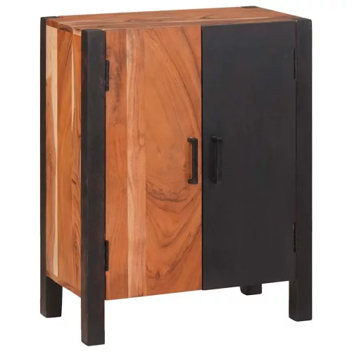 Széf fiókkal 3 pcs Barna 55 x 30 x 75 cm Tömör akácfa