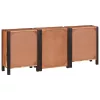 Széf fiókkal 3 pcs Barna 55 x 30 x 75 cm Tömör akácfa