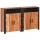 Széf 2 pcs Barna 110 x 30 x 75 cm Tömör akácfa