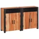 Széf 2 pcs Barna 110 x 30 x 75 cm Tömör akácfa