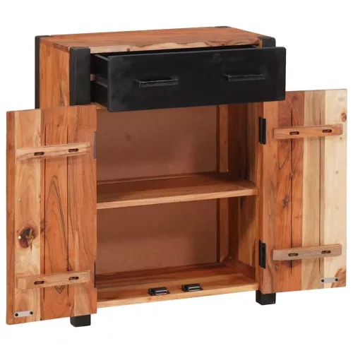 Széf 2 pcs Barna 110 x 30 x 75 cm Tömör akácfa