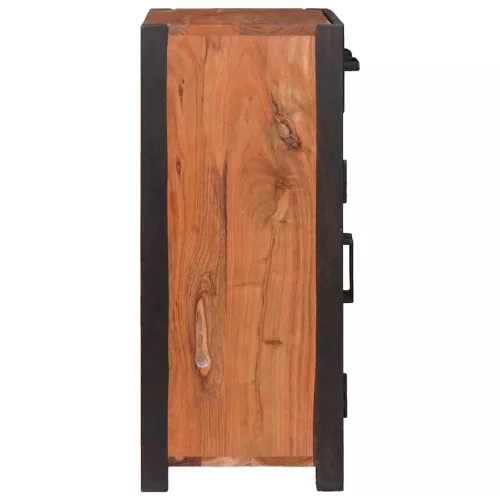 Széf 2 pcs Barna 110 x 30 x 75 cm Tömör akácfa