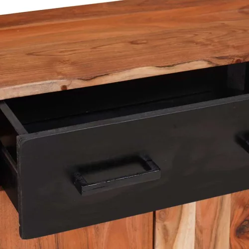 Széf 2 pcs Barna 110 x 30 x 75 cm Tömör akácfa
