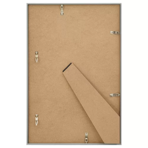 3 db ezüstszínű MDF asztali fényképkeret 21 x 29,7 cm