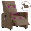 Barna szövet dönthető elektromos masszázsfotel