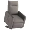Tópszínű szövet felállást segítő dönthető fotel