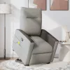 Álló masszázsfotel felhőszürke szövet