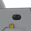 Világosszürke szövet dönthető elektromos masszázsfotel