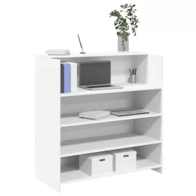 Fehér, rétegelt fa recepciós asztal 100 x 50 x 103,5 cm