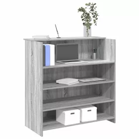 Recepciós pult szürke sonoma 100x50x103,5 cm szerelt fa