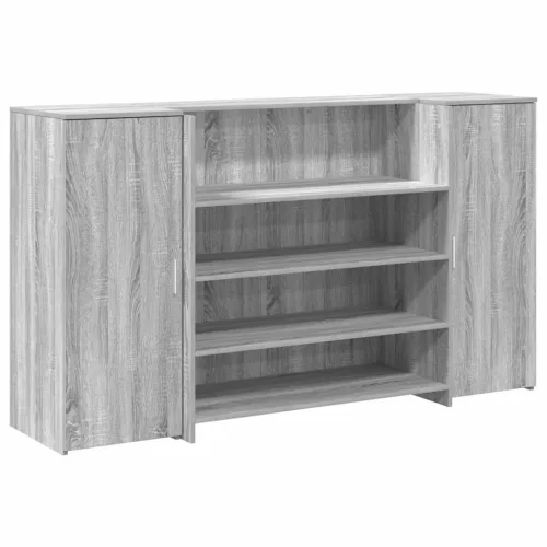 Recepciós pult szürke sonoma 180x50x103,5 cm szerelt fa