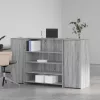 Recepciós pult szürke sonoma 180x50x103,5 cm szerelt fa