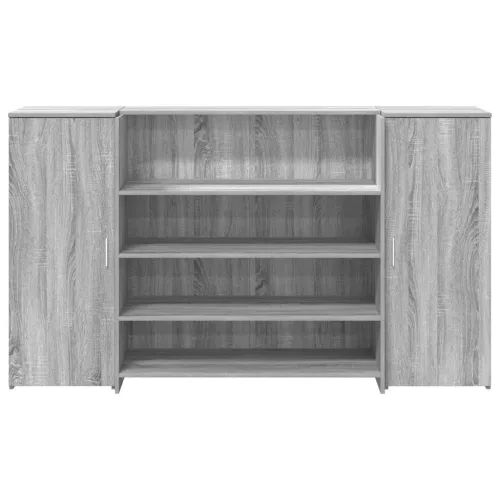 Recepciós pult szürke sonoma 180x50x103,5 cm szerelt fa