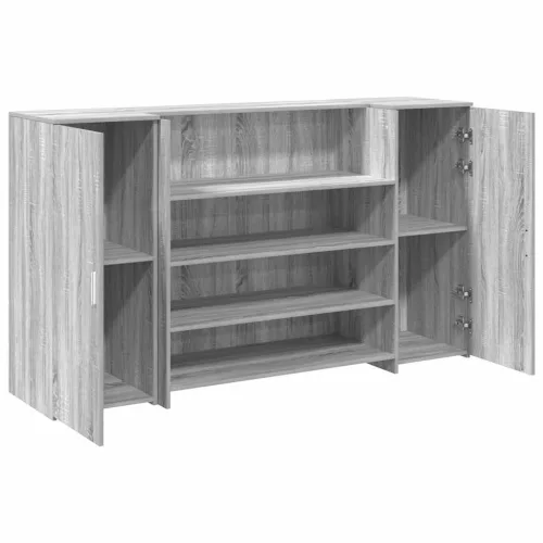 Recepciós pult szürke sonoma 180x50x103,5 cm szerelt fa