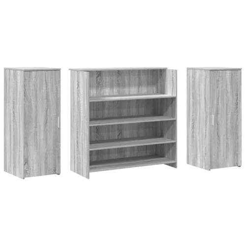 Recepciós pult szürke sonoma 180x50x103,5 cm szerelt fa