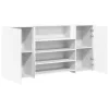 Fehér, rétegelt fa recepciós asztal 200 x 50 x 103,5 cm