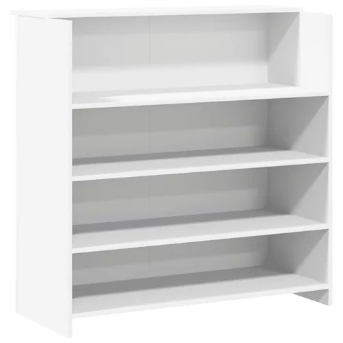 Fehér, rétegelt fa recepciós asztal 200 x 50 x 103,5 cm