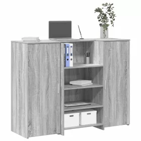 Recepciós pult szürke sonoma 135x50x103,5 cm szerelt fa