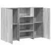 Recepciós pult szürke sonoma 135x50x103,5 cm szerelt fa
