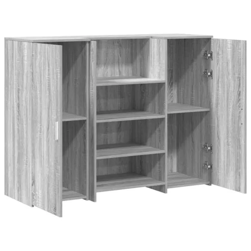 Recepciós pult szürke sonoma 135x50x103,5 cm szerelt fa
