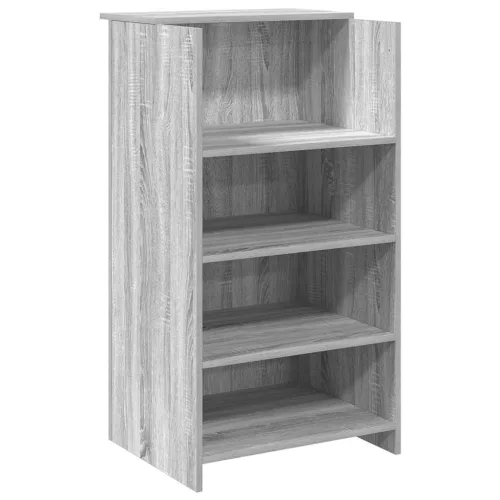 Recepciós pult szürke sonoma 135x50x103,5 cm szerelt fa