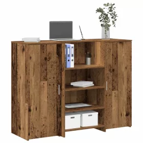 Recepciós pult antik fa 135x50x103,5 cm szerelt fa
