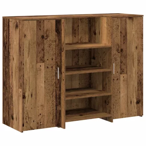 Recepciós pult antik fa 135x50x103,5 cm szerelt fa