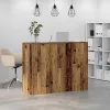 Recepciós pult antik fa 135x50x103,5 cm szerelt fa
