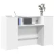 Fehér, rétegelt fa recepciós asztal 180 x 50 x 103,5 cm