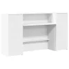 Fehér, rétegelt fa recepciós asztal 180 x 50 x 103,5 cm