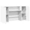 Fehér, rétegelt fa recepciós asztal 180 x 50 x 103,5 cm