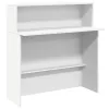 Fehér, rétegelt fa recepciós asztal 180 x 50 x 103,5 cm