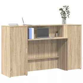 Recepciós pult sonoma tölgy 180x50x103,5 cm szerelt fa