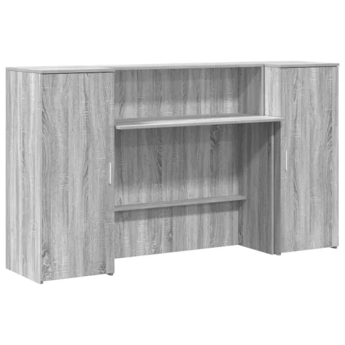 Recepciós pult szürke sonoma 180x50x103,5 cm szerelt fa