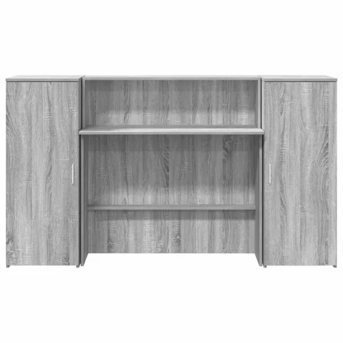 Recepciós pult szürke sonoma 180x50x103,5 cm szerelt fa