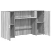 Recepciós pult szürke sonoma 180x50x103,5 cm szerelt fa