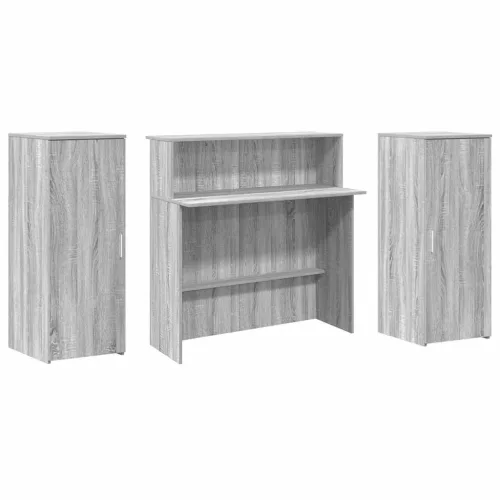 Recepciós pult szürke sonoma 180x50x103,5 cm szerelt fa