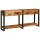 Konzolasztalok 2 pcs Barna 160 x 33 x 75 cm Tömör Mangófa