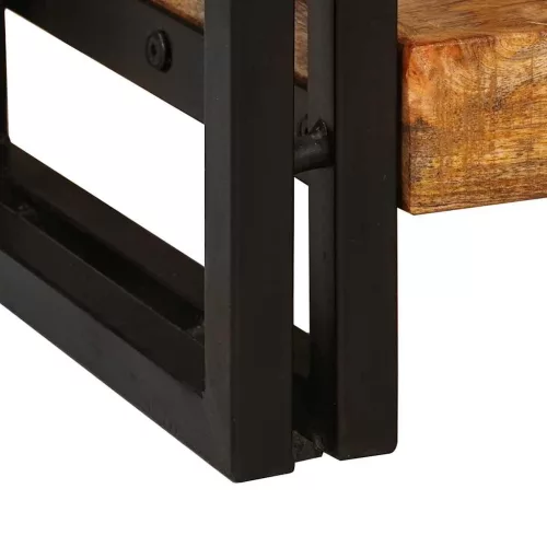 Konzolasztalok 2 pcs Barna 160 x 33 x 75 cm Tömör Mangófa