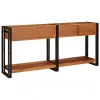 Konzolasztalok 2 pcs Barna 160 x 33 x 75 cm Tömör Akáciafa
