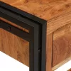 Konzolasztalok 2 pcs Barna 160 x 33 x 75 cm Tömör Akáciafa