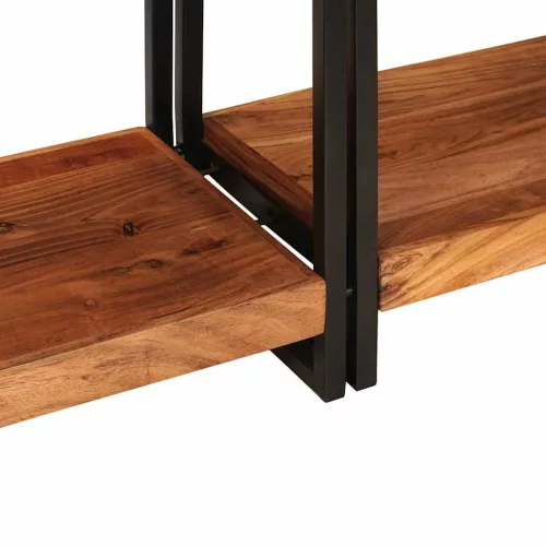 Konzolasztalok 2 pcs Barna 160 x 33 x 75 cm Tömör Akáciafa