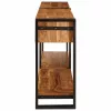 Konzolasztalok Egyéb 2 pcs Barna 200 x 33 x 75 cm Tömör akácfa