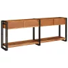 Konzolasztalok Egyéb 2 pcs Barna 200 x 33 x 75 cm Tömör akácfa