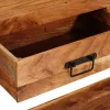 Konzolasztalok Egyéb 2 pcs Barna 200 x 33 x 75 cm Tömör akácfa