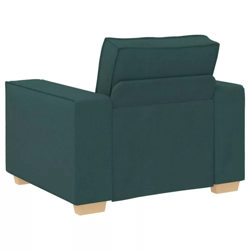 Kanapé Szett párnával 3 pcs Sötétzöld 220 x 78 x 84 cm szövet