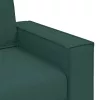 Kanapé Szett párnával 3 pcs Sötétzöld 220 x 78 x 84 cm szövet